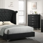 Stylish bed with nightstands from Affordable Furniture 610