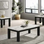 Stylish wooden coffee table with storage